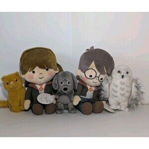 Wizarding World Harry Potter Hermione Cat Hedwig & Fang Plush Stuffed Soft